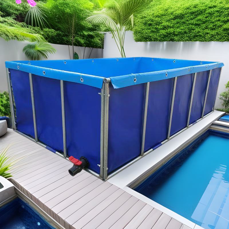 Source Factory Produces Large Outdoor Breeding Movable Folding Thickened Koi Reservoir Canvas Bracket Fish Pond