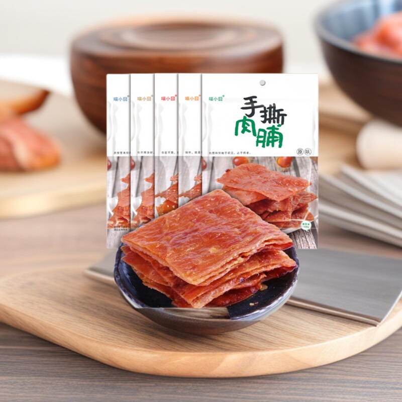 Meow Xiao Jiong 100g Shredded Meat Jerky Jingjiang Meat Jerky 100g Ready-To-Eat Snacks Instant Snacks