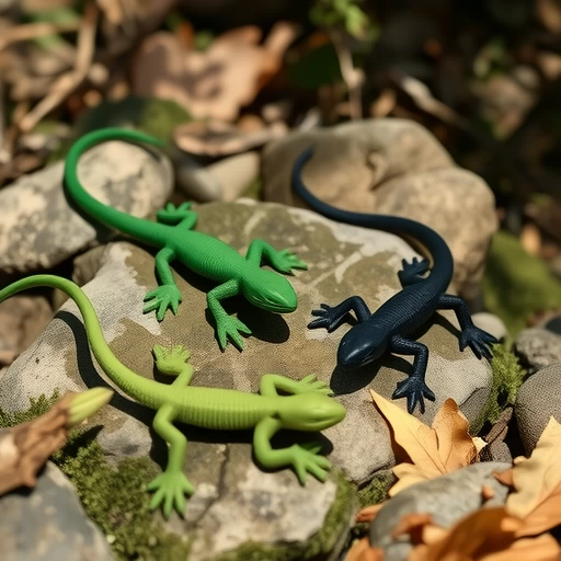 Поддельная Ящерица Геккон ПВХ мини-модель животного Наука и образование Родитель-ребенок маленькие игрушки три