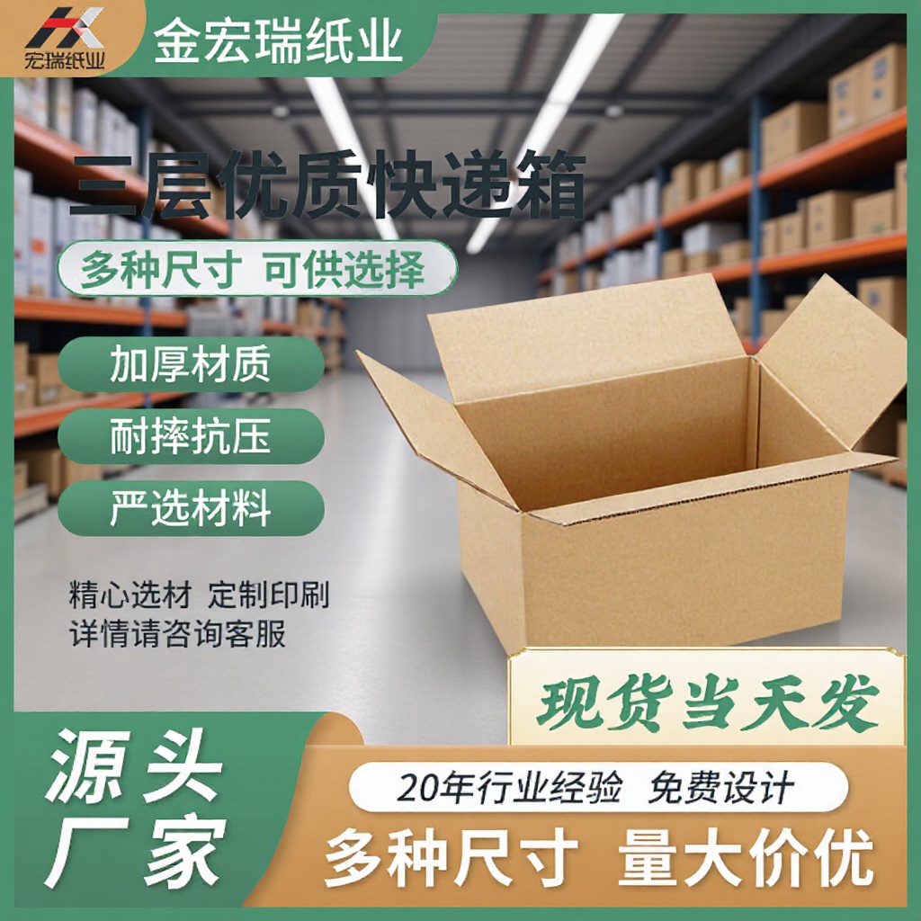 顺丰申通用纸板三层瓦楞纸箱快递包装盒打包盒快递箱厂家直销
