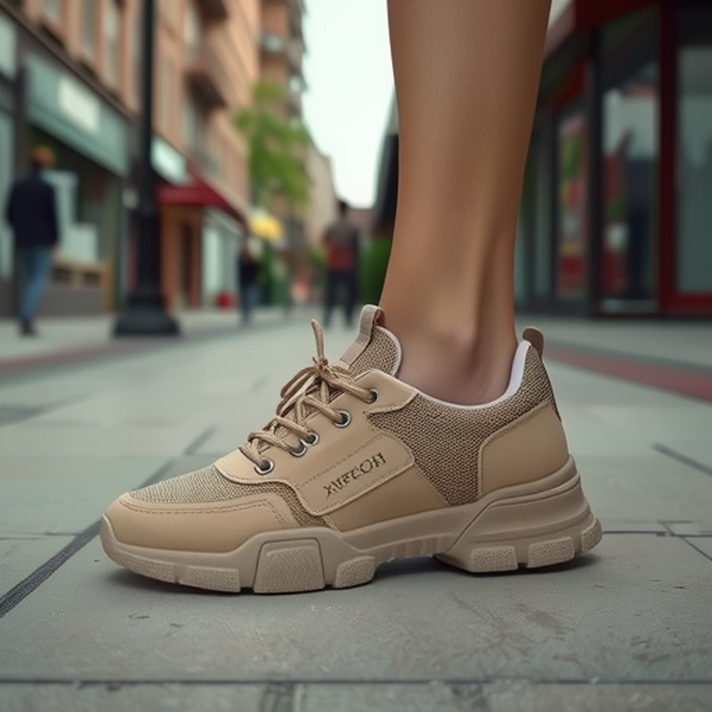 户外迷彩鞋子男春秋防滑男鞋2025春季耐磨运动鞋男款休闲增高鞋