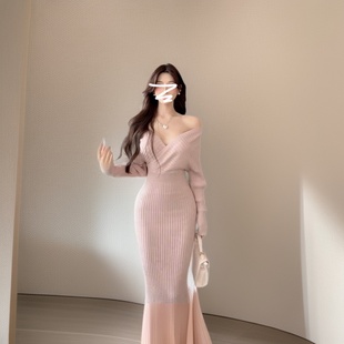 ��ɫ�����ٽzһ�ּ�ᘿ��B��ȹ��Ů�ﶬ2024�¿�߼�������ë��ȹ