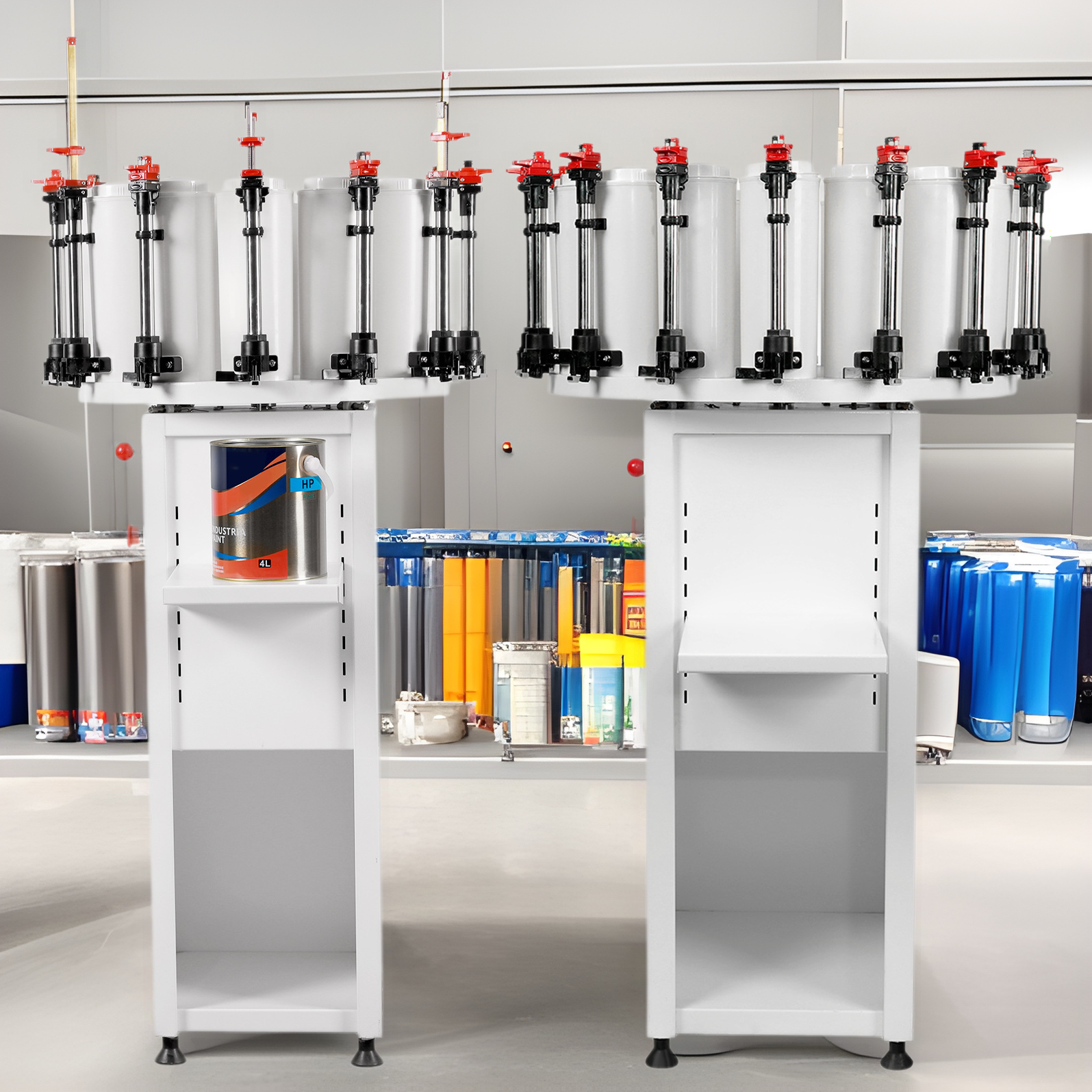 精亿 乳胶漆调色机 水油性色浆涂料调色半自动调色系统混匀设备