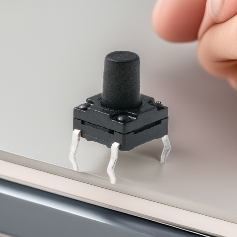 防水开关 四脚插件轻触开关 立式按键开关