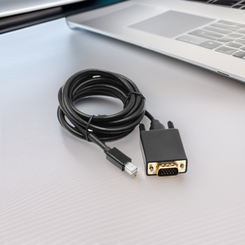 Mini dp to vga HD adapter cable computer screen cable lightning port mini DP to VGA cable