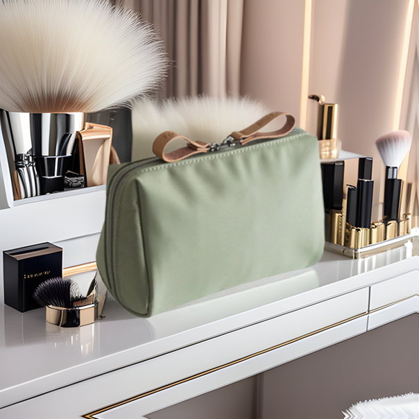 새로운 한국 스타일 간단한 스몰 사이즈 화장품 가방 여행 미니 입 빨간 봉투 여행 화장품 보관 가방