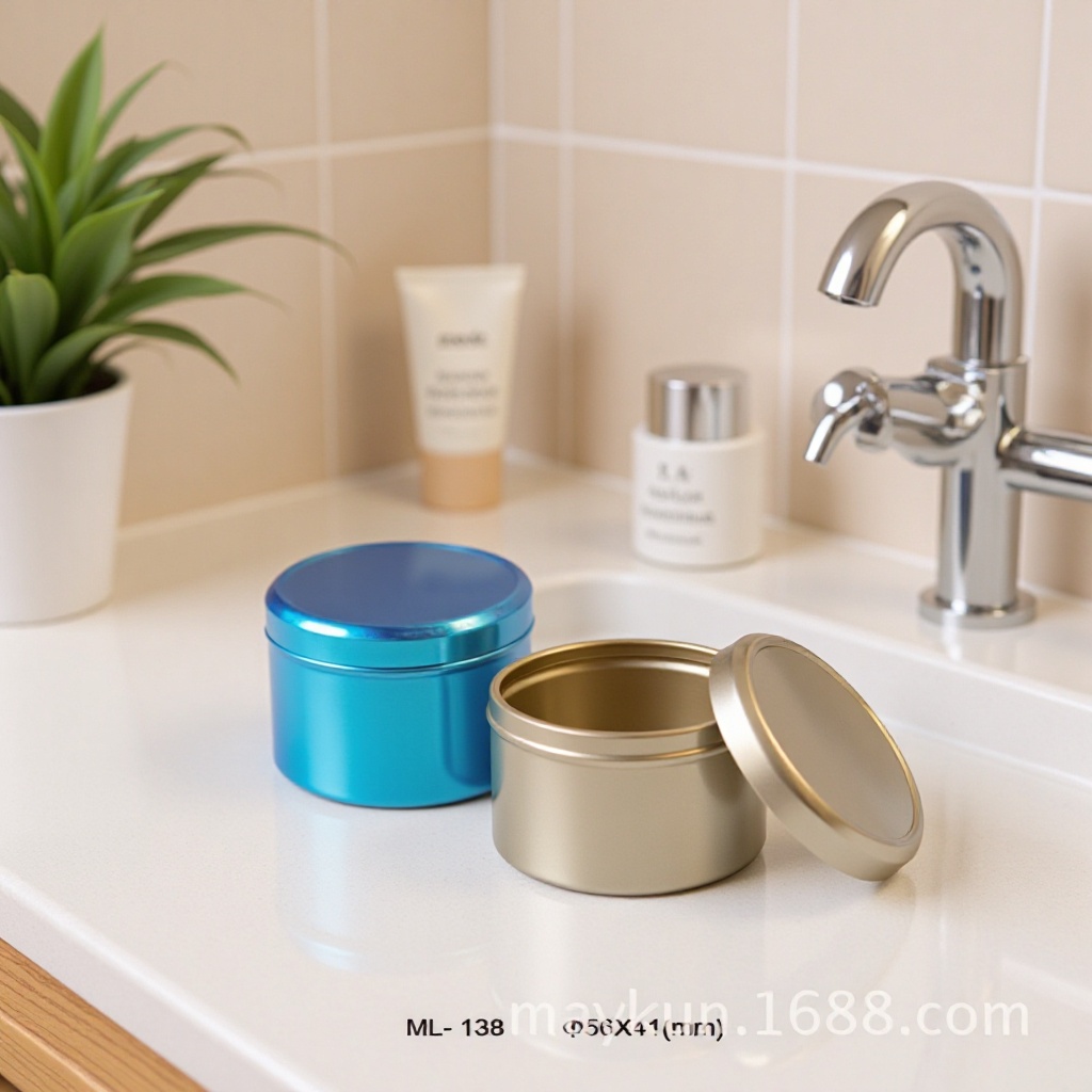 源头厂家 优惠供应精美马口铁ML-138圆形蜡烛罐，拉伸圆罐