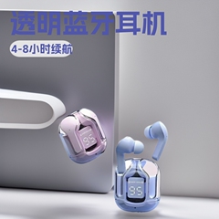 2025年新型ワイヤレス透明Bluetoothイヤホン、スポーツ対応、長持ち、ミニで可愛い、スマホ・タブレット対応、在庫一掃セール