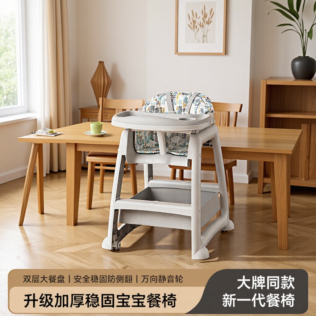 Baby Dining Chair Restaurant Hotel Commercial Dining Table Seat Multi-functional Adjustable Household Children's Dining Chair Wholesale