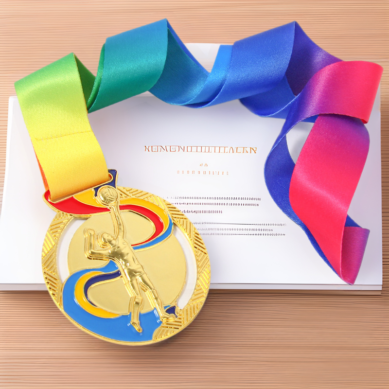Medalla de metal Voleibol Baloncesto Juegos Escolares Juegos Corporativos Competiciones Comunitarias Oro y Plata Bronce Medalla de Honor