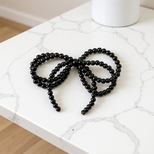 韩国大东门博主同款珍珠蝴蝶结串珠鞋扣流苏挂饰时尚鞋配件配饰