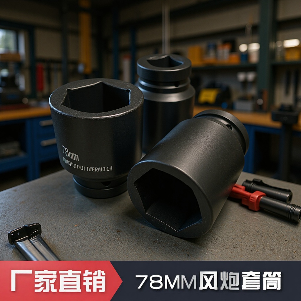 套筒 1寸19-150mm风炮套筒头汽车轮胎套筒一寸六角风炮45钢 套筒