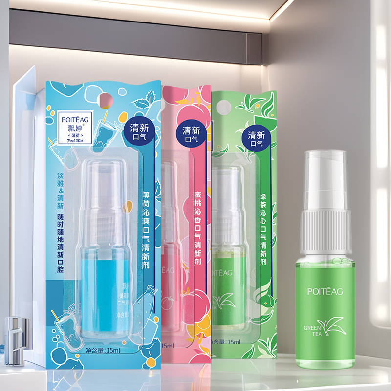 Piao Ting Breath Freshener Fruit Flavor Mouth Spray Soft Fresh Spray Oral Cleaning Care Portable Freshener