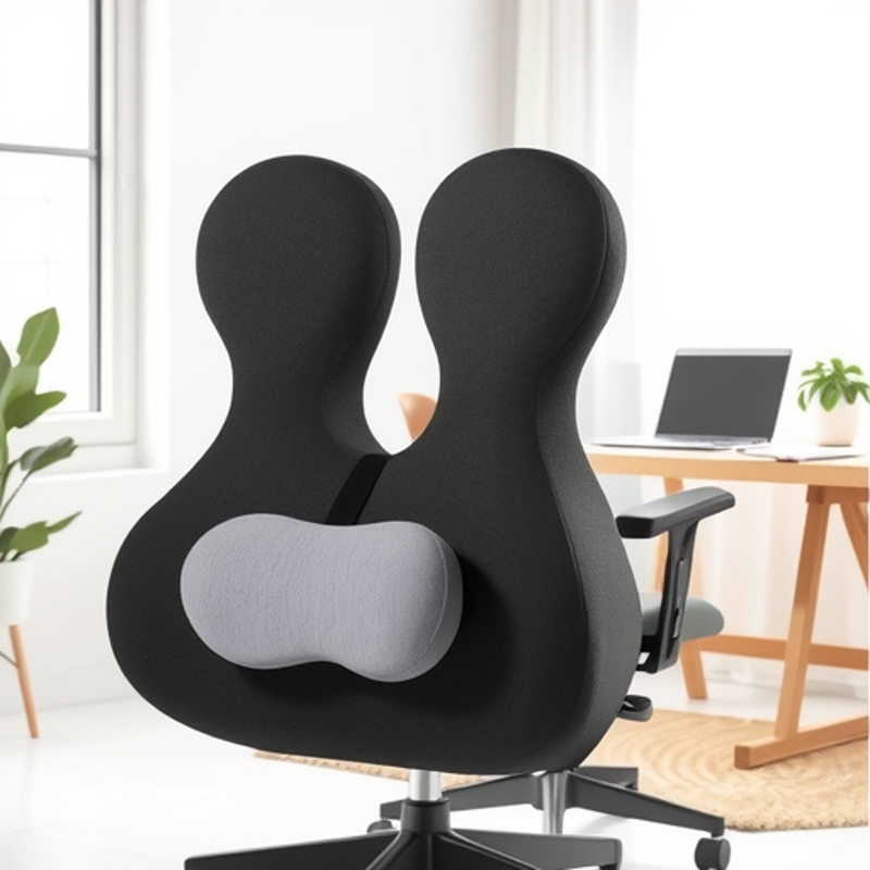 Adjustable Back Cushion Office Lumbar Memory Foam Lumbar Seat Backrest Pregnant Women's Chair Waist Cushion Waist Pillow