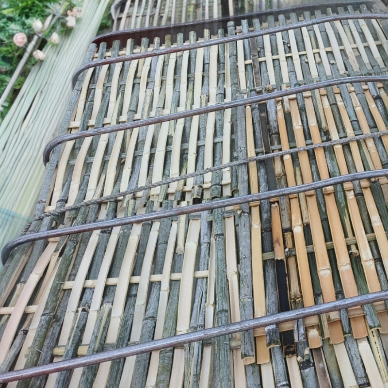 工程芭竹排片竹篱笆河堤护坡片晒干货工地芭竹笆片楠竹片