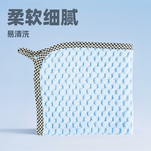 Wholesale Pineapple Plaid Square Towel Rag Coral Velvet Kitchen Cleaning Cloth Rag Hanging Edge Cleaning Square Towel