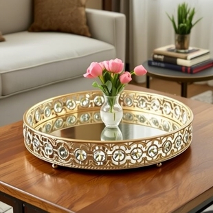 European-Style Fruit Plate, Snack Plate, Storage Tray, Cosmetics Storage Tray, French Light Luxury Creative Storage