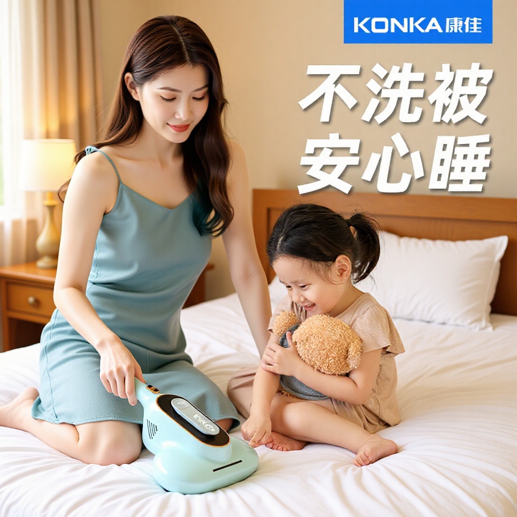 Konka Mite Remover, Mite-Killing Ultraviolet Sterilization, Household Bed Vacuum Cleaner, Antibacterial Technology, Mite Artifact to Remove Mites