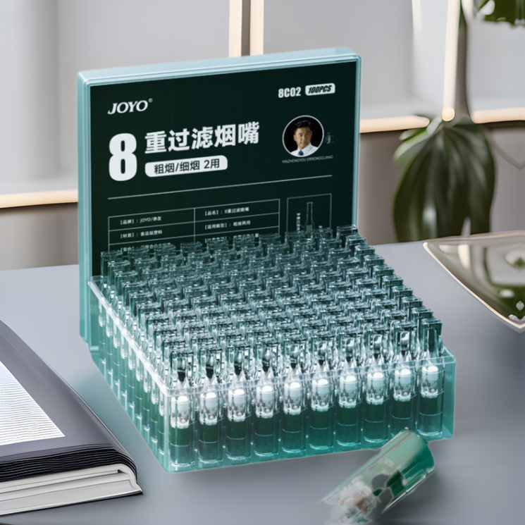 Joyo 8-Fold Filter Cigarette Holder 8C02 Disposable Cigarette Holder Filter Thick and Thin Dual-Use Gift Filter Element