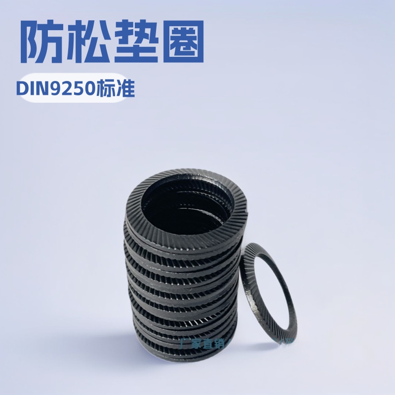 供应DIN9250碟形带齿防松垫圈 锁紧垫圈
