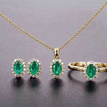 �¿�18K�ƽ���ĸ�̶�����Ȼ��ɫ��ʯ������Ƕ����ʯ����Ůʿ��װ