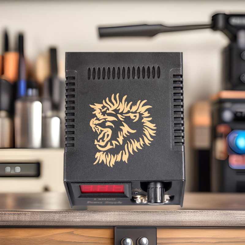 Dragon Art tattoo equipment factory wholesale lion head tattoo power supply LCD screen tattoo machine power pedal