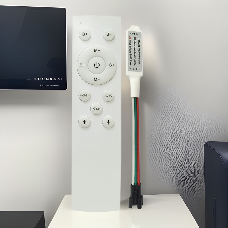 Led Controller with Adjustable Brightness and Speed, 2-Key/3-Key Light Strip, Home Led Light Control, Wireless Control