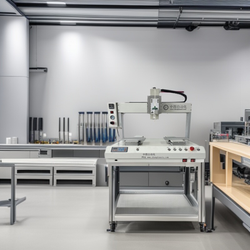 Dual-Station Full-Point Dispensing Machine - Automatic Product Gluing/Gluing Application/Gluing Brushing/Gluing Spraying Equipment Aoi Inspection