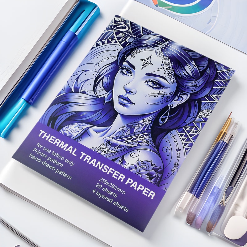 Dragon Art Tattoo Equipment Transfer Paper Copy Paper 20 Sheets/Box Thermal Printing Paper Tattoo Transfer Paper Printing