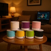 A9裂纹蓝牙音响家用迷你便携小夜灯礼品音箱插卡蓝牙无线连接音响