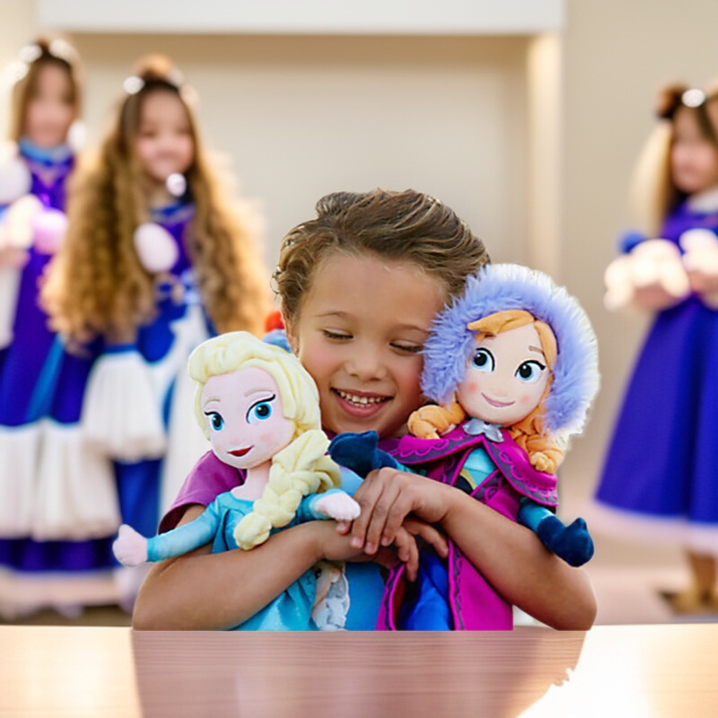 Frozen 2 Anna Elsa Doll Anna Elsa Princess Olaf Plush Toy Wedding Toss Doll