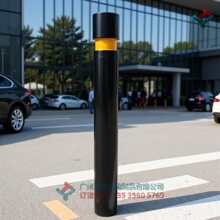 黑色烤漆车挡 120直径圆形挡车柱 铸铁路桩批发珠三角包运费