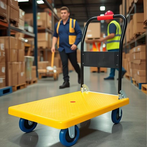 Customized Thickeneded Foldableing Trolley, Household Four-Wheel Portable Cargo Trolley with Brake, Thickeneded Square Tube Trolley