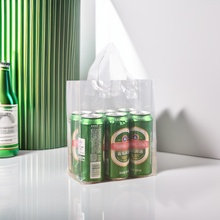啤酒袋定 制印刷logo手提啤酒袋饮料袋便携式饮品打包袋手提袋