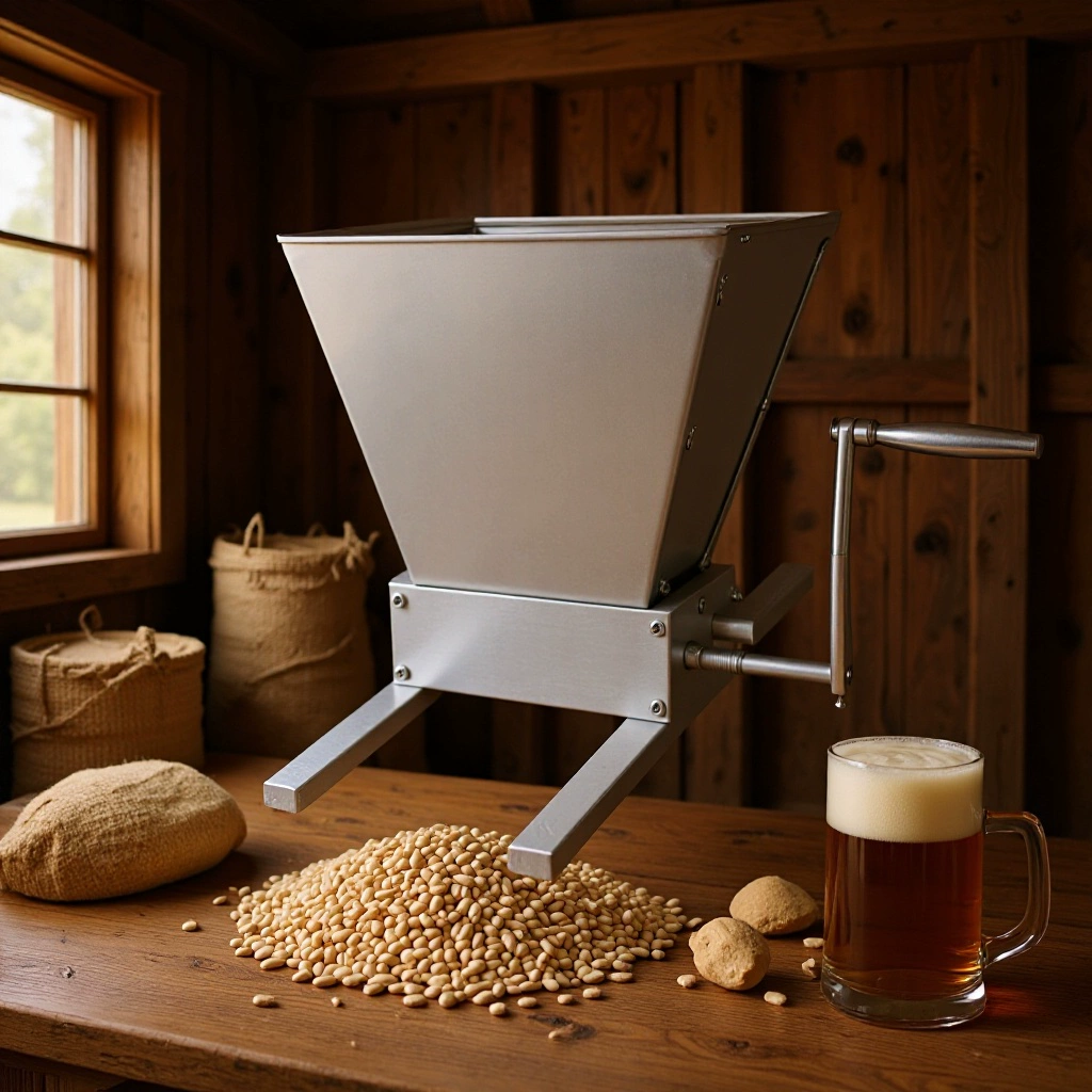 Daiyang Group с ручным приводом пара из углеродистой стали роликовый солод Регулируемый 2 несущих ролика низкоскоростная электрическая дрель для пивоварения пива