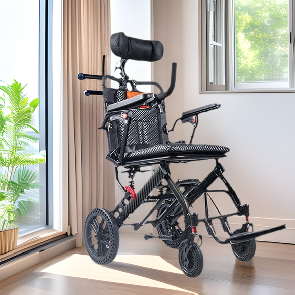 車椅子に横になることができます。