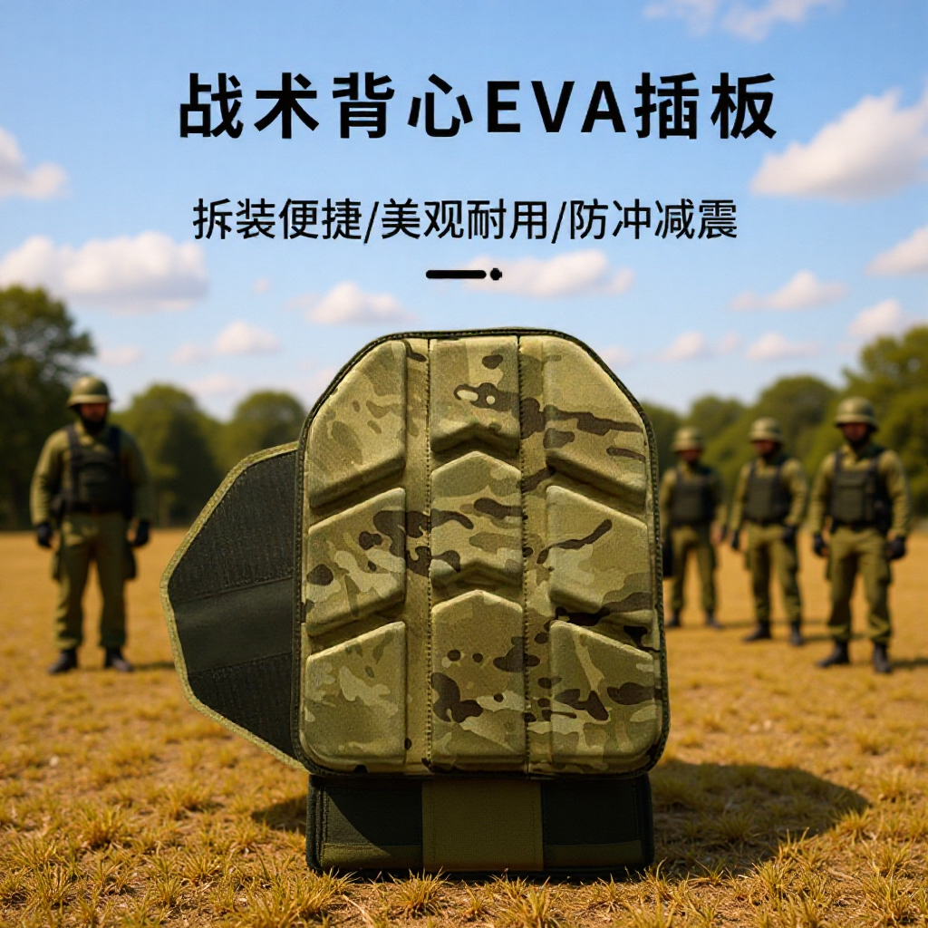 Outdoor anti-collision thickened protective piece high elastic shock absorption eva protective vest heat dissipation breathable eva sports protective equipment source