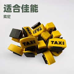 黄色のタクシーのホットブーツTAXIカメラのフラッシュ保護カバーはキヤノンのソニーの康微の一眼レフの通用する夜光を適用します。