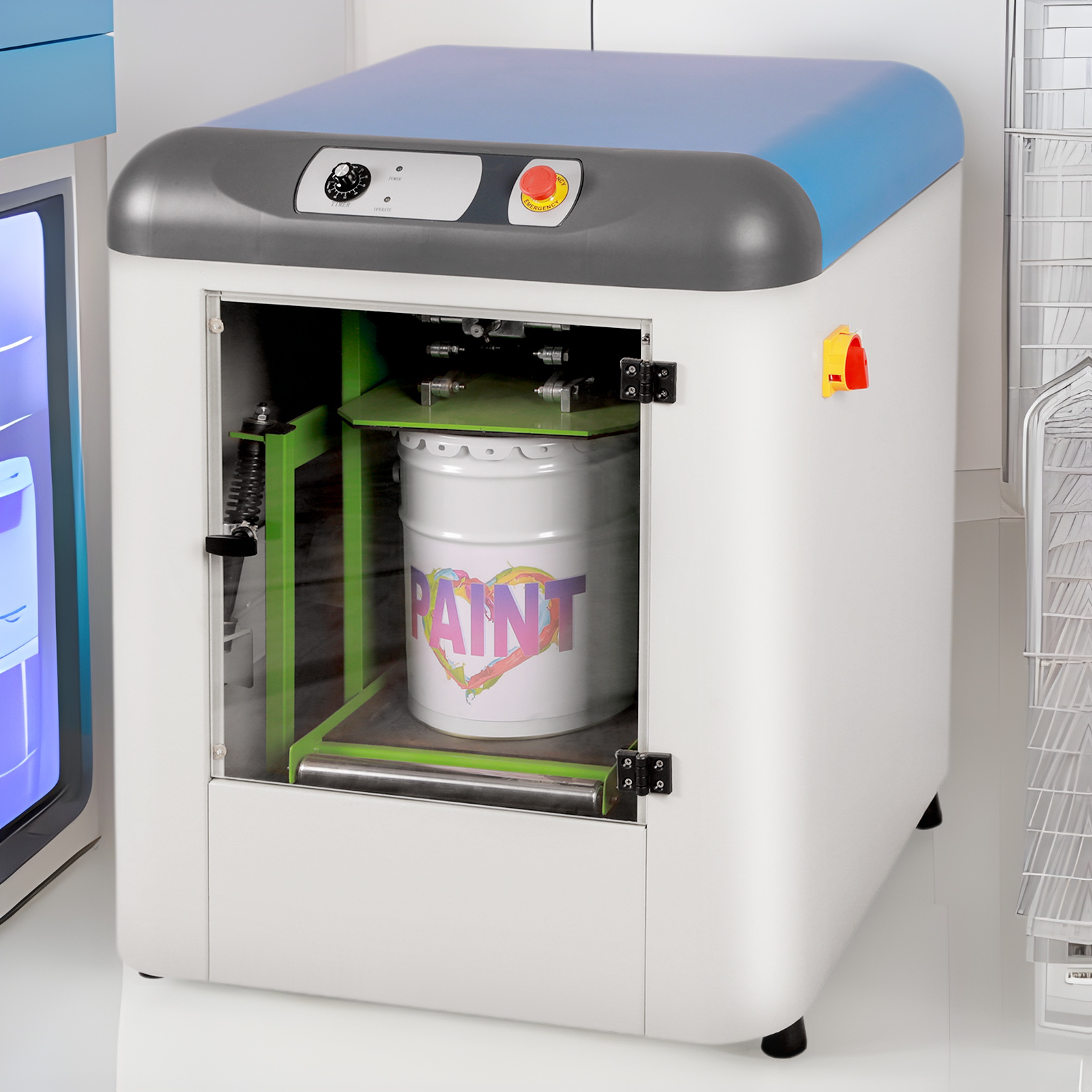 上下高速震荡立式混匀机 手动夹紧振荡式混油机 油漆涂料油墨搅拌