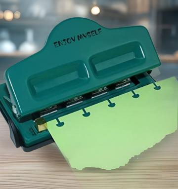 Factory spot T-type/mushroom punch loose-leaf paper binding ring Punch 4 holes for Office students
