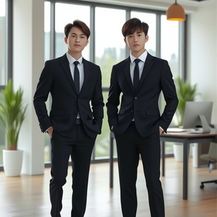 Factory New White Suit Men's Suit suit Slim-fit Business Korean Casual Men's Suit suit Dress