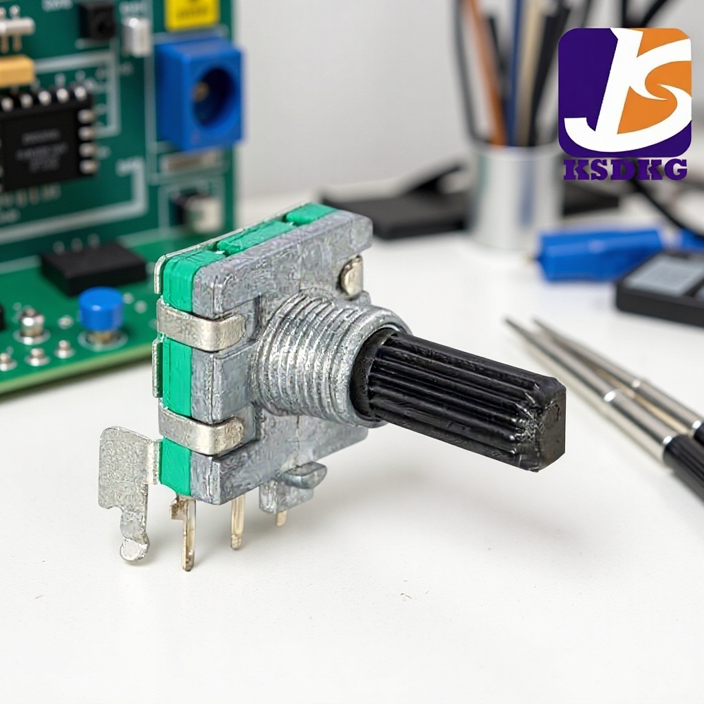 旋转编码器EC-1601S 花轴 侧插DVD 侧插带按键