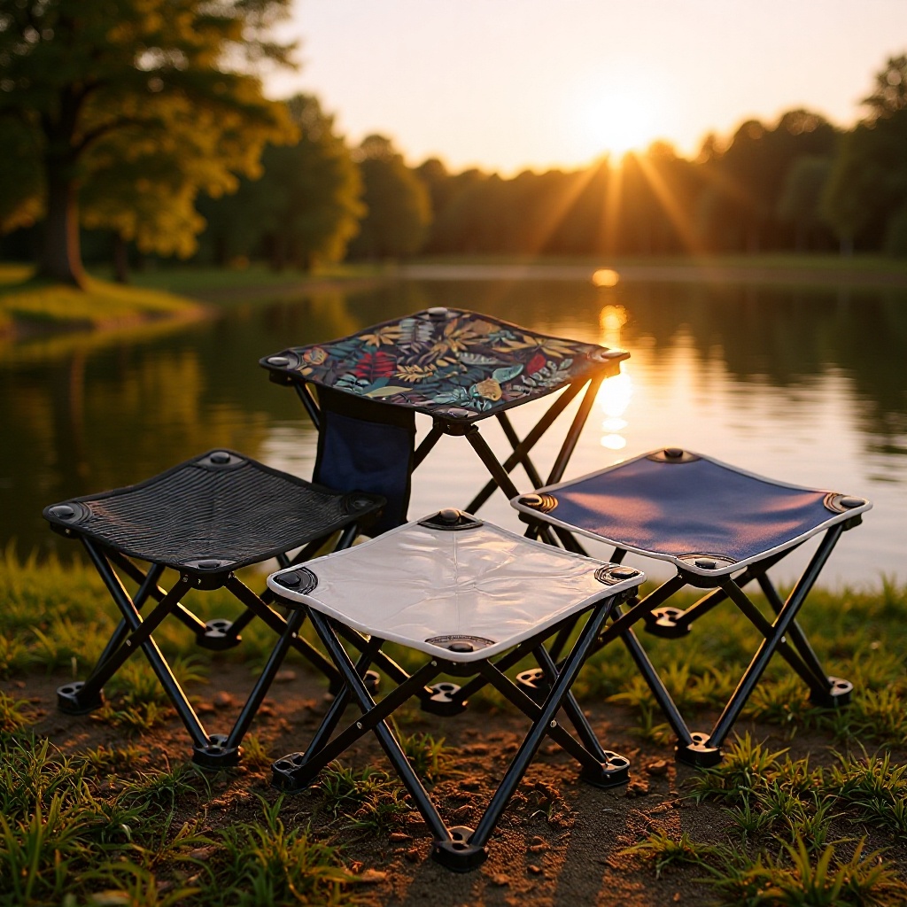 Folding Portable Outdoor Camping Stool Ultra-Light Fishing Chair Leisure Art Chair Sketching Chair Fishing Stool