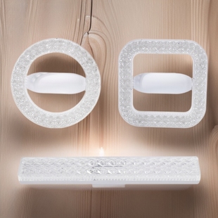 New Long Round Square Lamp Led Bulb Screw E27 Modern Crystal Indoor Energy-Saving Lamp Threaded Lamp