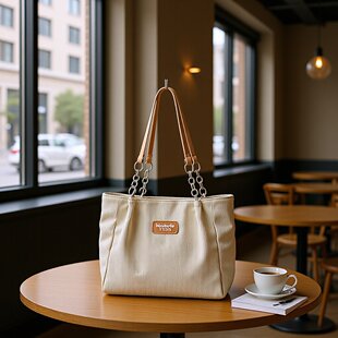 Capacious shoulder bag, for students