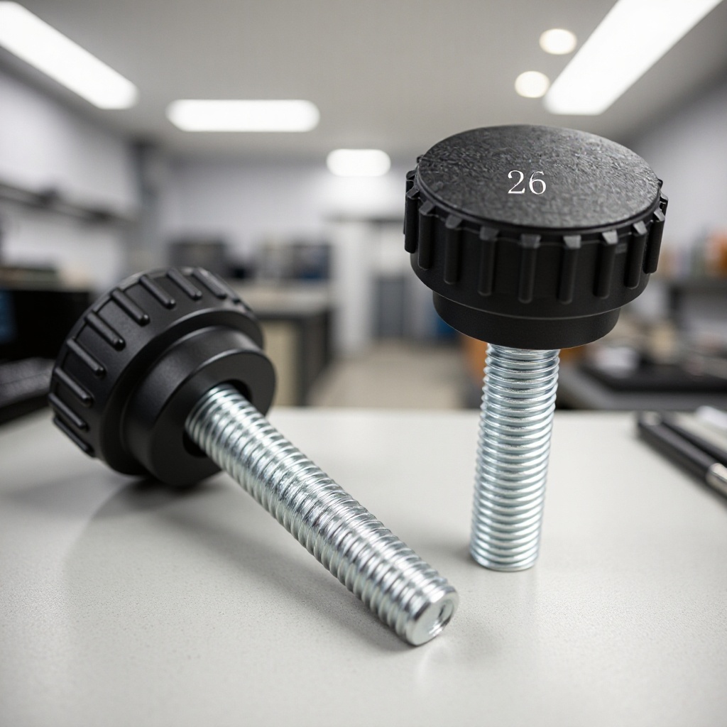 东莞厂家26mm/m8直纹胶头螺丝 手柄螺丝 手拧螺丝