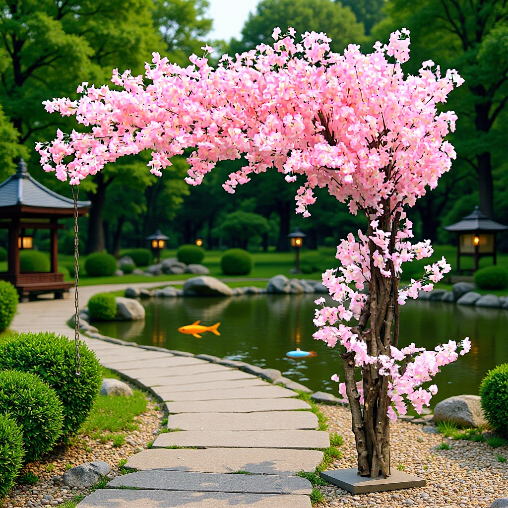 結婚式の模擬木、偽木、結婚式の装飾、床置き模擬緑の植物、模擬桜の木、リビングルームの装飾、シルクフラワー