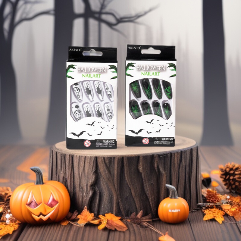Foreign Trade Witch Fake Nails Witch Halloween Cos Props Horror Ghost Long Nails Witch Cosmetics Wholesale