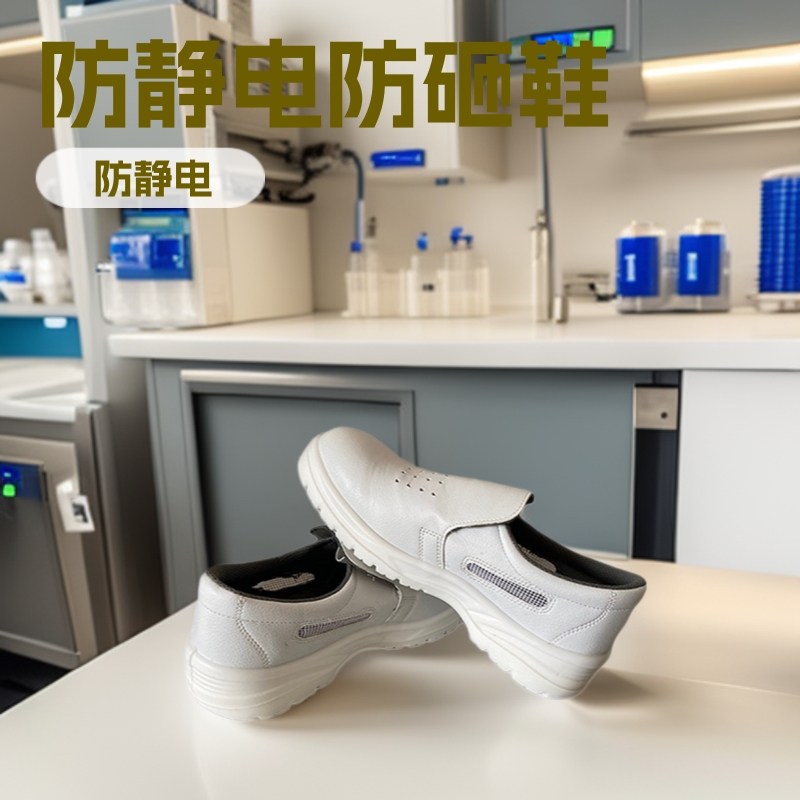 防滑工厂白色防静电砸透气洁净无尘室内食品制药安全鞋无尘洁净