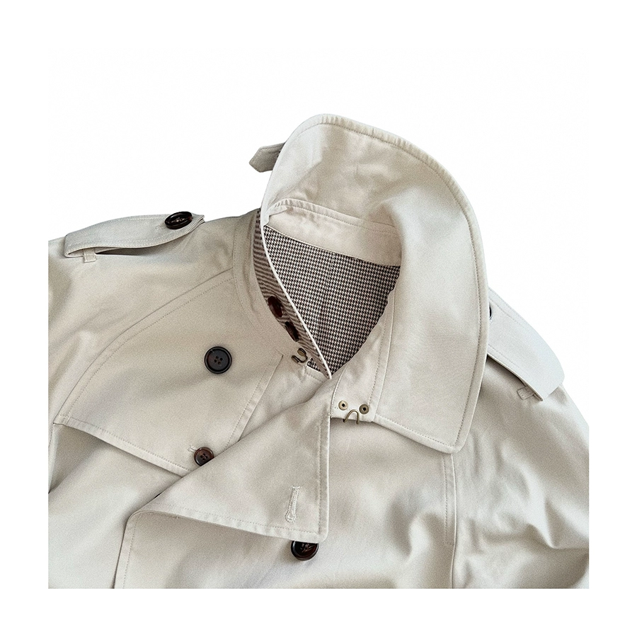Мужское демисезонное длинное плаще-тренч